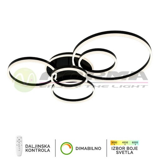 Forma LED plafonska lampa F2047-174C BK