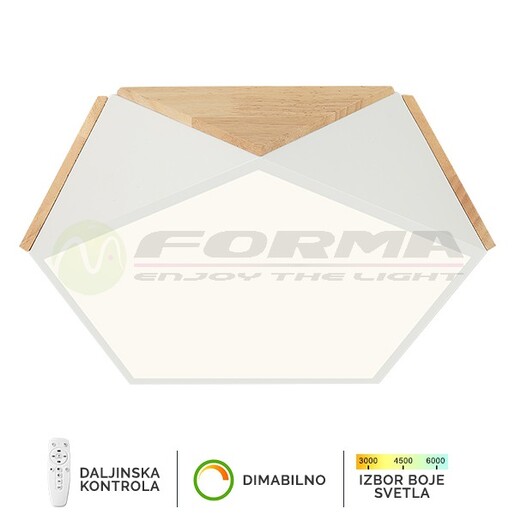 Forma LED plafonska lampa F2810-24C WH+WD