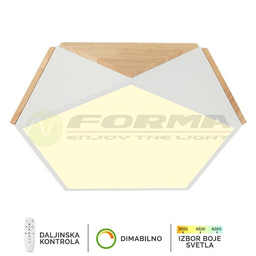 Forma LED plafonska lampa F2810-24C WH+WD