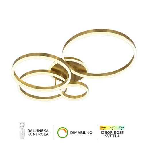 Forma LED plafonska lampa F2047-132C SG