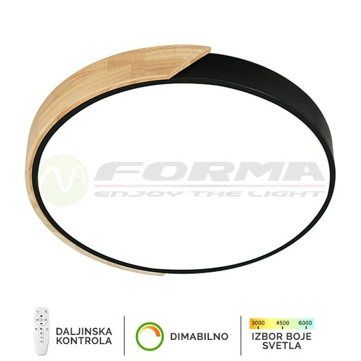 Forma LED plafonska lampa F2811-30C BK+WD