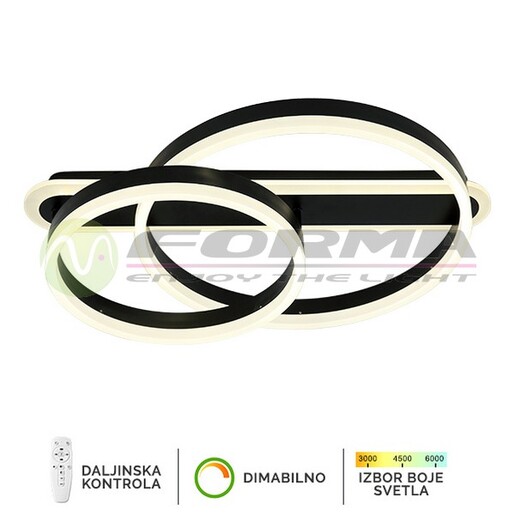 Forma LED plafonska lampa F2047-76P BK