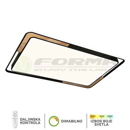 Forma LED plafonska lampa F2820-120C BK