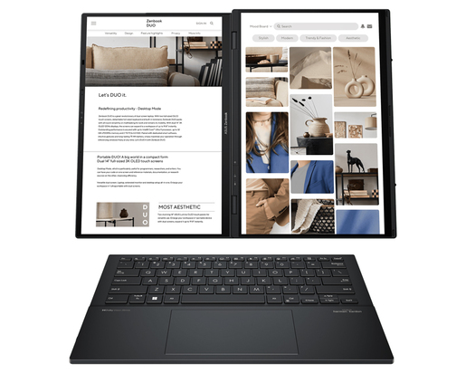 Laptop ASUS Zenbook 14 DUO OLED  UX8406MA-QL056W, 14 FHD, Intel Core Ultra 7 155H, 16GB RAM, 1TB SSD, Windows 11 Home