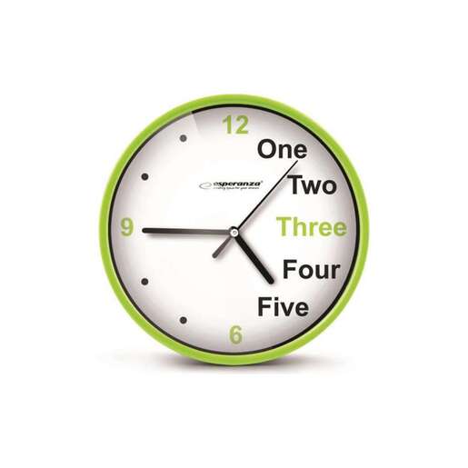 ESPERANZA ZIDNI SAT PRAG ZELENI EHC014G