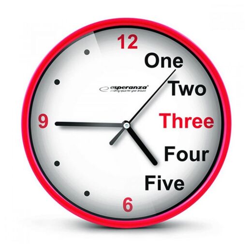 ESPERANZA ZIDNI SAT PRAGUE CRVENI EHC014R