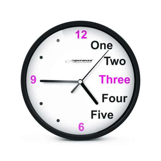 ESPERANZA ZIDNI SAT PRAGUE CRNI EHC014K