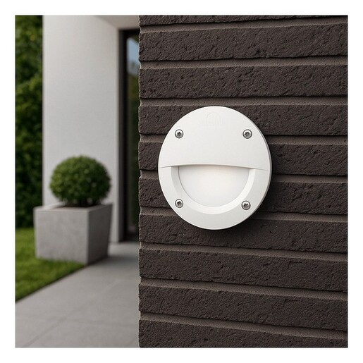 Fumagalli Zidna ugradna lampa LETI 100-ROUND-EL WH