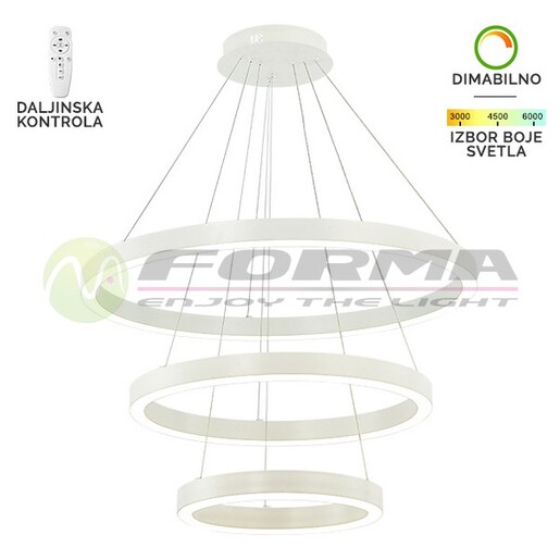 Forma LED visilica F2048-130V WH
