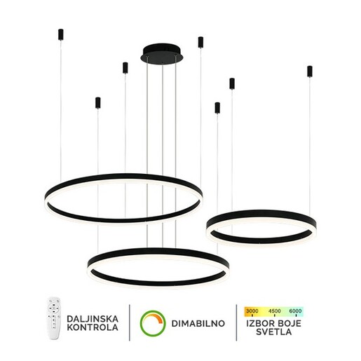 Forma LED viseća lampa F2047-130C BK