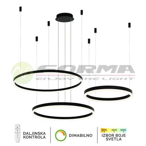 Forma LED viseća lampa F2047-130C BK