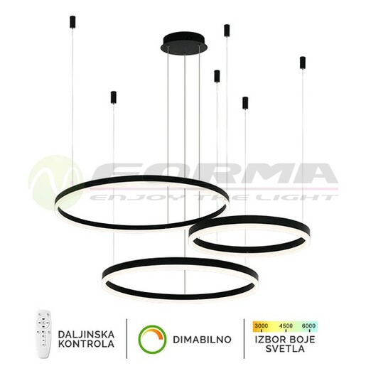 Forma LED viseća lampa F2047-130C BK