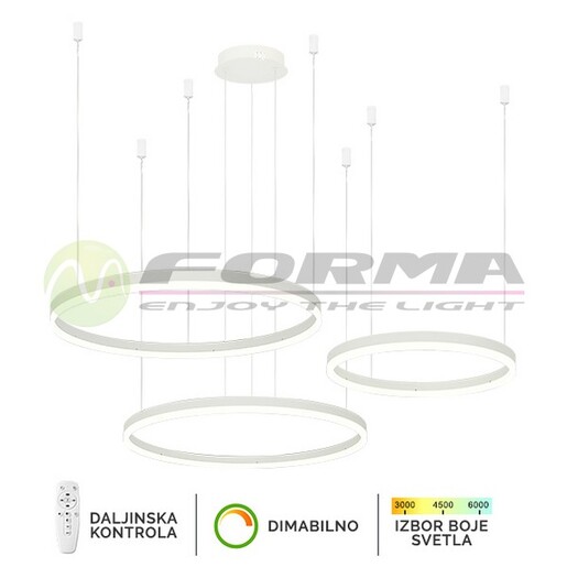 Forma LED viseća lampa F2047-130C WH