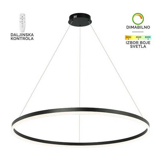 Forma LED visilica F2047-70V BK