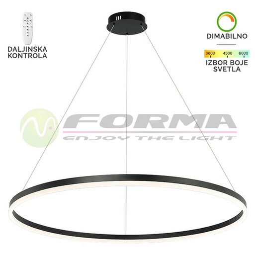 Forma LED visilica F2047-70V BK
