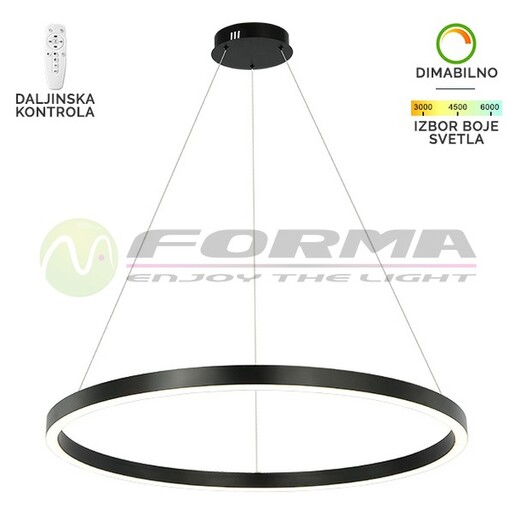Forma LED visilica F2048-70V BK