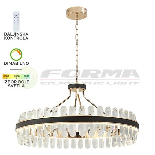 Forma LED visilica KP4003-110V BK+GD