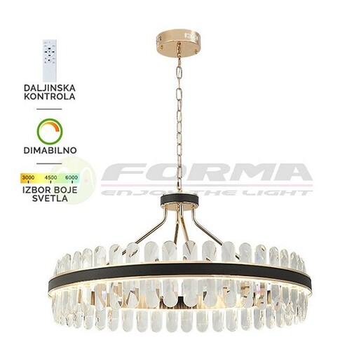 Forma LED visilica KP4003-110V BK+GD