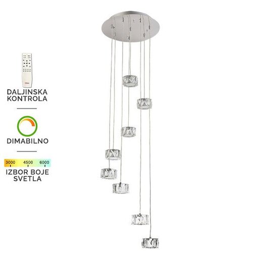 Forma LED visilica KP6008-80V