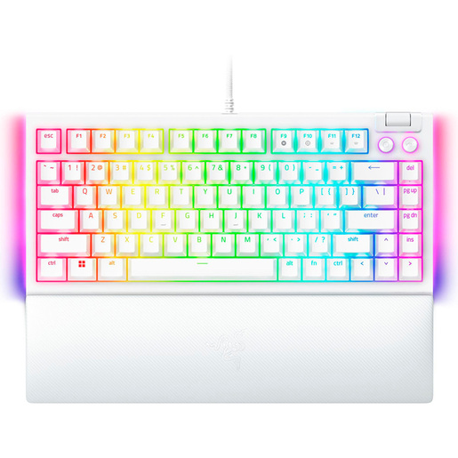 Tastatura Razer BlackWidow V4 75% - Hot-swappable Mechanical Gaming Keyboard - White - US Layout