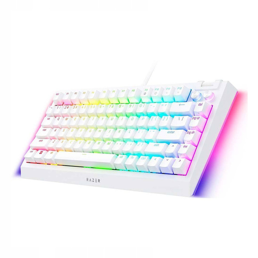 Tastatura Razer BlackWidow V4 75% - Hot-swappable Mechanical Gaming Keyboard - White - US Layout
