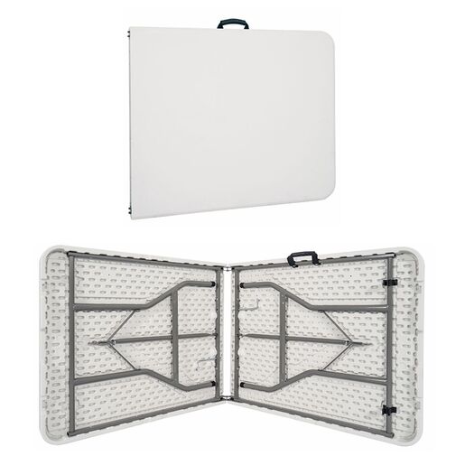 Sklopivi sto beli 180x74x74 cm