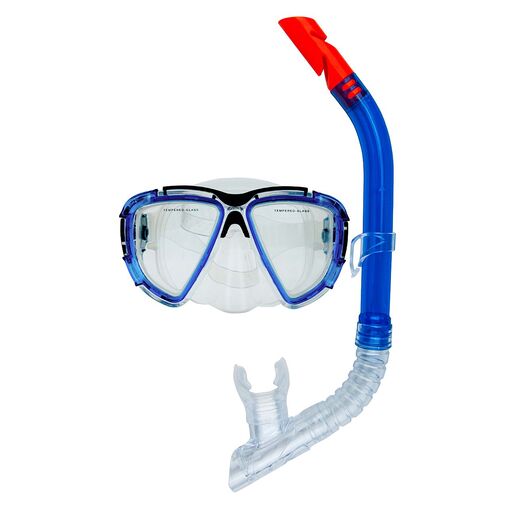 Maska za ronjenje sa disalicom, silikon, 2 boje