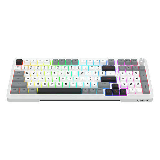 Tastatura Redragon Bragi Pro K688 Wired/2.4G/BT Mechanical White