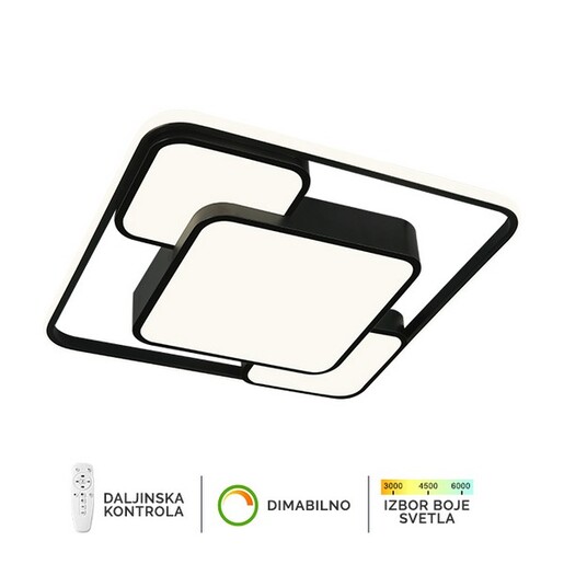 Forma LED plafonska lampa F2823-50C BK