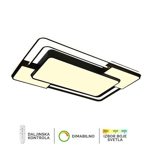 Forma LED plafonska lampa F2823-128C BK