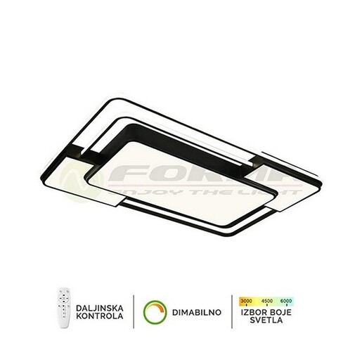 Forma LED plafonska lampa F2823-128C BK