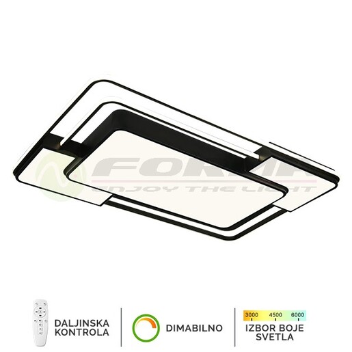 Forma LED plafonska lampa F2823-128C BK