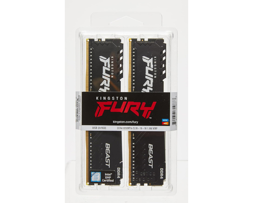KINGSTON RAM Memorija DIMM DDR4 32GB (2x16GB kit) 3200MT/s KF432C16BB1K2/32 Fury Beast