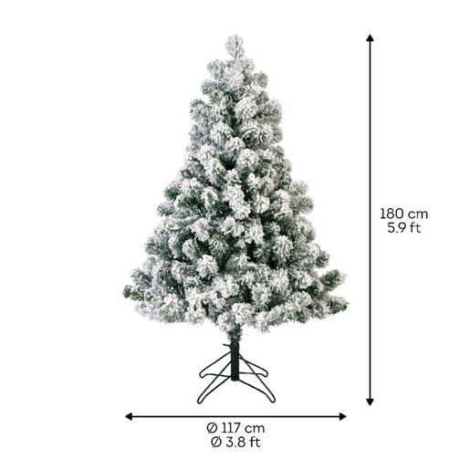 Everlands Novogodišnja jelka imperial - nasnežena - 180 cm KM 9680951