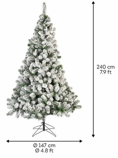 Everlands Novogodišnja jelka imperial - nasnežena - 240 cm KM 9680953