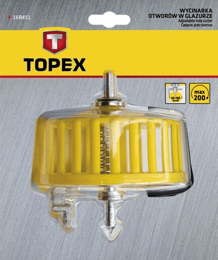 Alat za obradu rupe u keramici sa štitnikom Premium - TOPEX 16B451