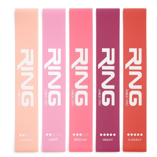 RING mini band set 5 pink (MINI BAND-SET 5 PINK XL L M H XH)-RX MINI BAND SET 5 PINK