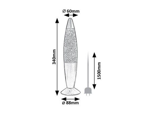 Rabalux Glitter Rainbow2 lava lampa 76008