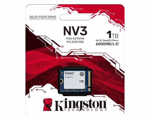 SSD KINGSTON 1TB M.2 2230 NVMe SNV3SM3/1T0 series NV3