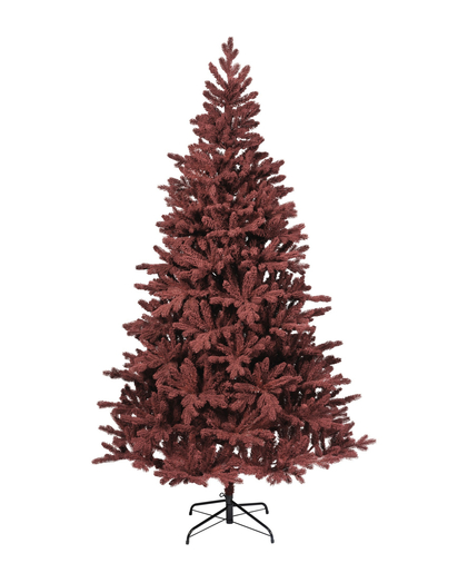 DekorDom Novogodišnja jelka burgundy flock - 300cm