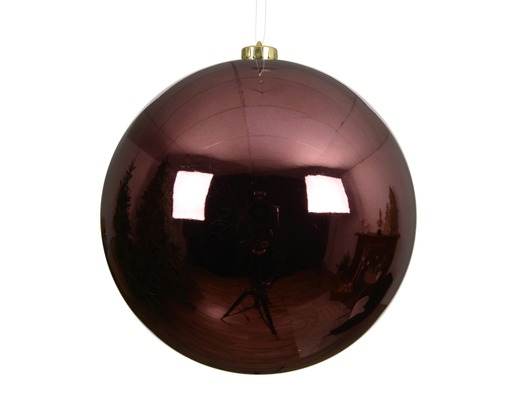 DekorDom novogodišnja dekoracija - hanging bauble 20cm 022742 - maroon - kmg