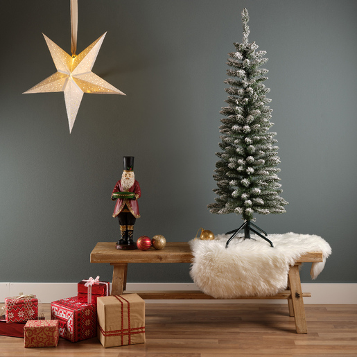 DekorDom Novogodišnja jelka pencil pine snowy 150cm