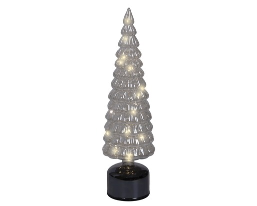 DekorDom novogodišnja dekoracija - led rotating tree 40cm 489838 - grey - kmg