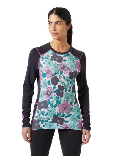 Ženska termo bluza W LIFA MERINO MIDW GRA CREW ljubičasta L