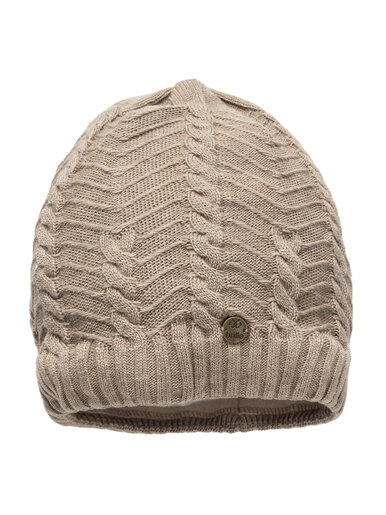 Ženska zimska kapa bež