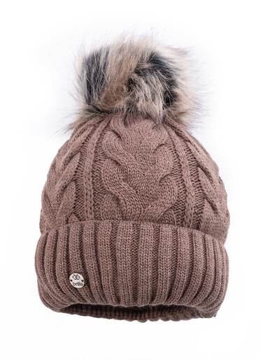 Ženska zimska kapa braon