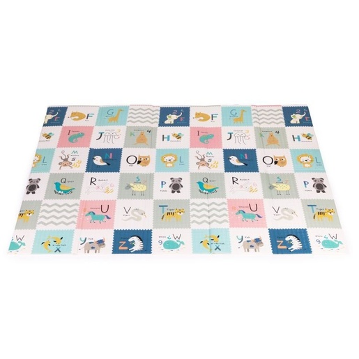 ECO TOYS Edukativna podloga za igru sa dva lica, sklopiva sa torbom 200X150 ECOEVA022