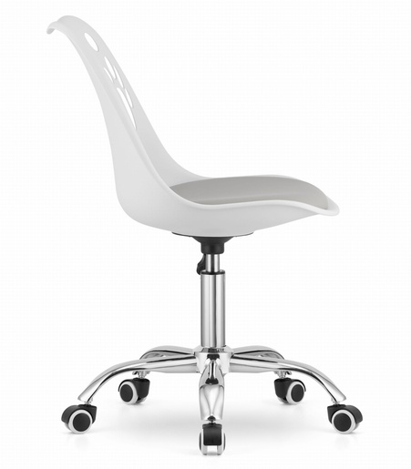 OSKAR Stolica PRINT - bela i siva 3738_1-PRINT-J