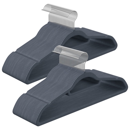 OSKAR Sivi velur vešalice 20 kom - CRF20VX 2350_1