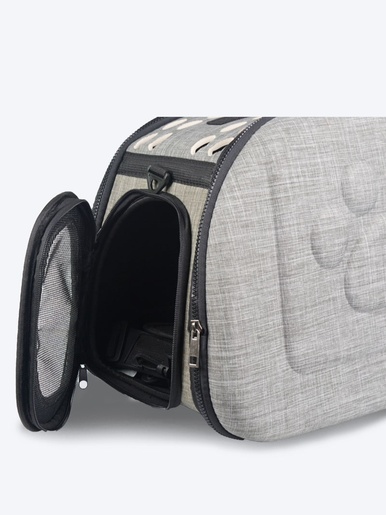 BOLZZ TRANSPORTNA TORBA ZA KUCNE LJUBIMCE LUX DARK GRAY BOLPETBAGLCG